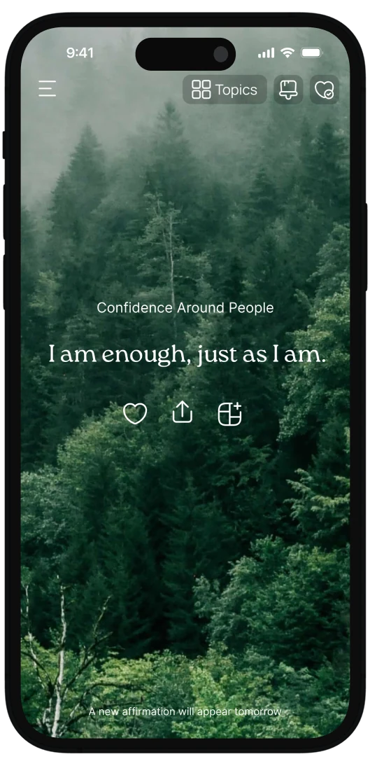 Motivational affirmation for a fresh start