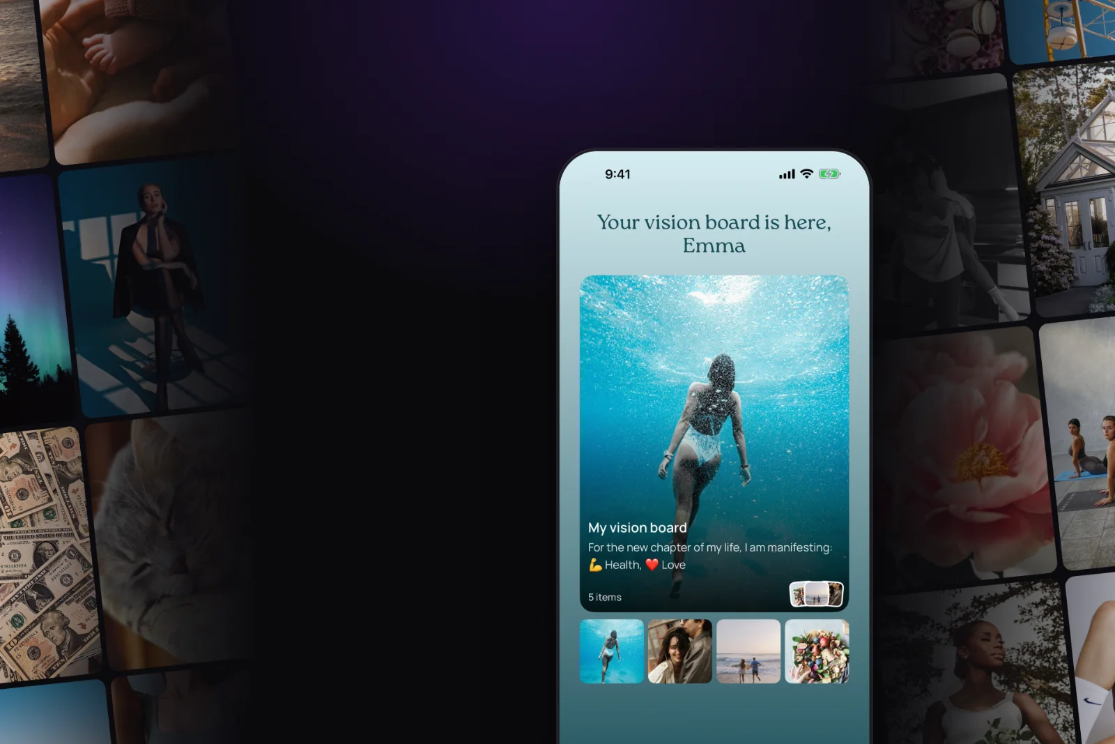 VISIYA on the App Store: vision boards, affirmations and a gratitude journal on iPhone