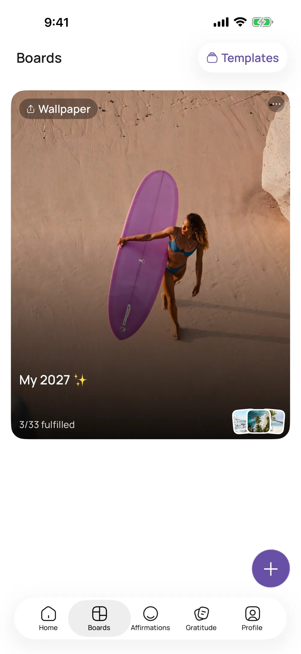 A board card in VISIYA showing “3/12 fulfilled”