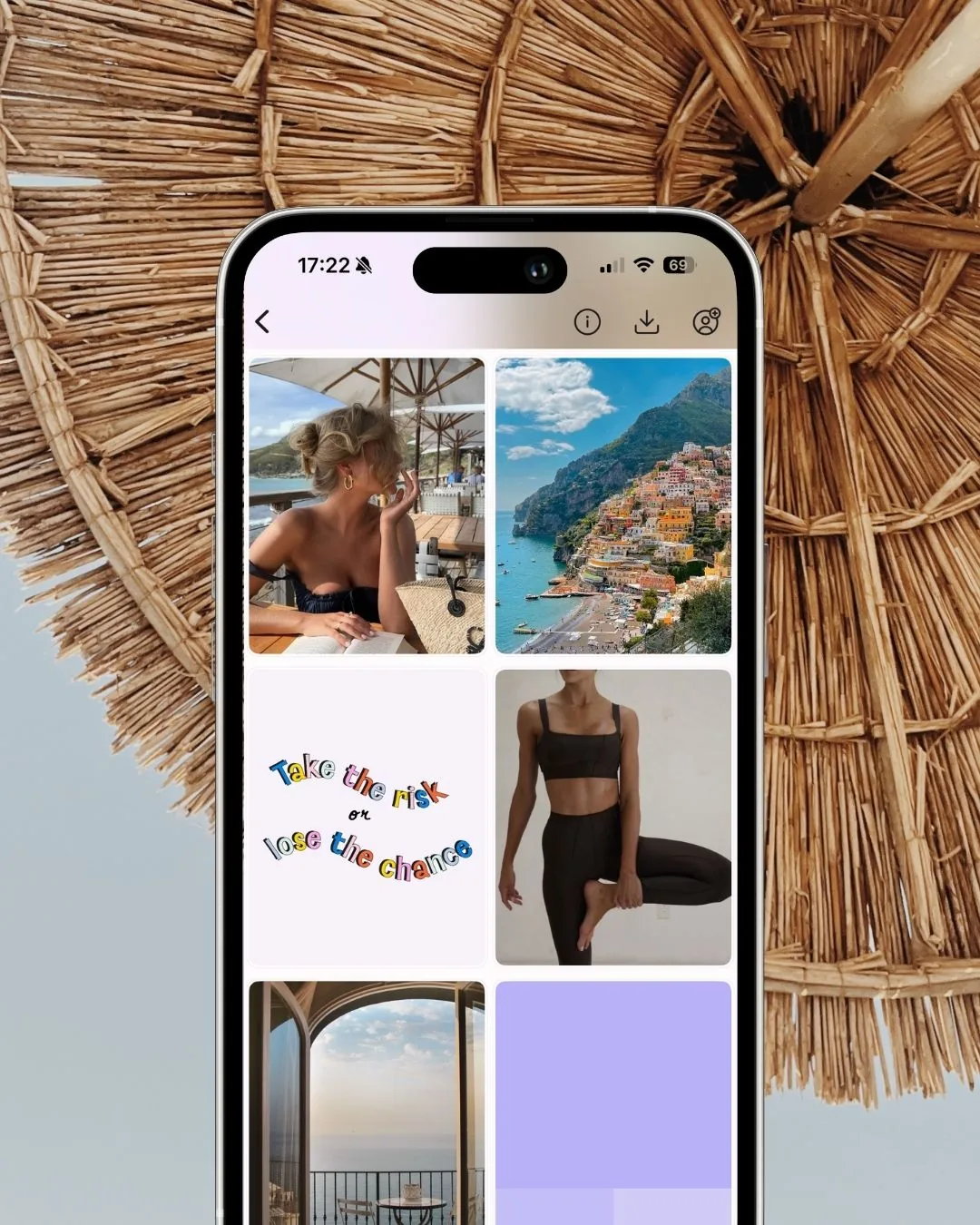 Ein Vision Board in der VISIYA App