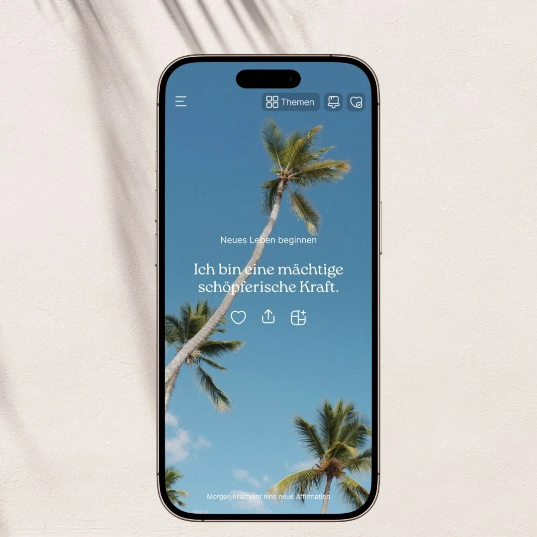 Eine tägliche Affirmation in der VISIYA App