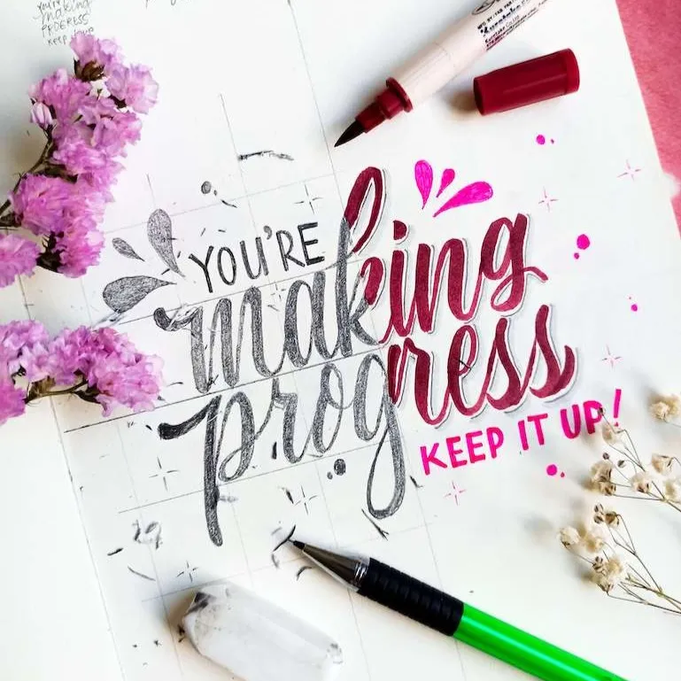 Лозунг «You're making progress» – «Ты делаешь успехи»